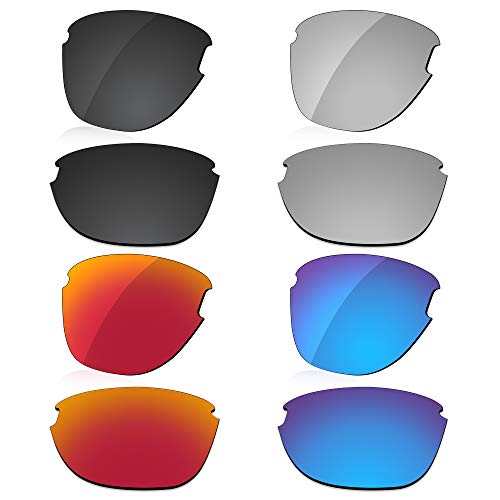 Image of LenzReborn High-impact Polarized Lens Replacement for Oakley Frogskins Lite OO9374 Sunglass - Dark Black+Silver Grey+Fire Red+Ice Blue
