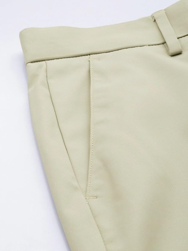 Image of MALENO Slim Fit Ankle Length Cotton Lycra Blend Formal Trouser for Men | Stretchable Ankle Length Formal Pant for Men