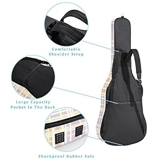 Housse de transport étanche pour guitare avec bandoulière réglable Motif coloré, Multicolore 07, 42.9×16.9×4.7 in… - Les Beatles, Paul McCartney, John Lennon, RIngo Starr, George Harrison Housse de transport étanche pour guitare avec bandoulière réglable Motif coloré, Multicolore 07, 42.9x16.9x4.7 in… – Image 3
