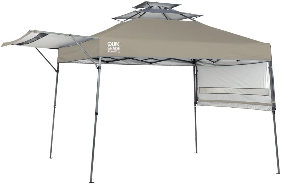 Quik Shade Summit Instant Canopy with Adjustable Dual Half Awnings
