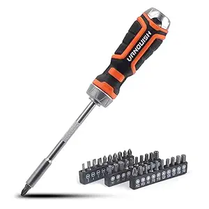 Vanquish Ratcheting Screwdriver Set, 31-Piece Precision Multi-bit Ratchet Screw Drivers (2159)
