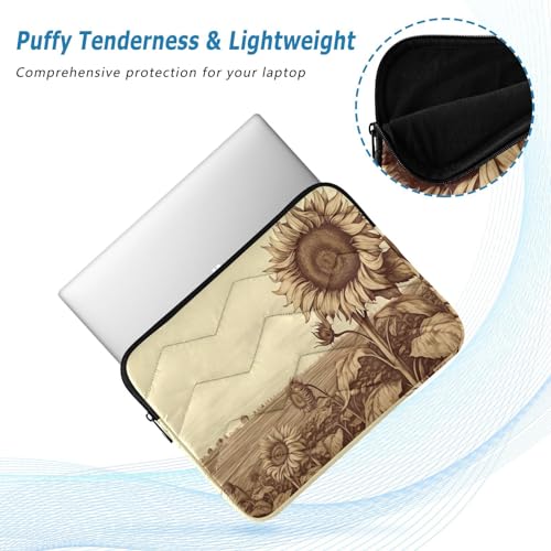 Funda Vintage Girassoles Impermeable para Laptop 13-14" miniatura 5
