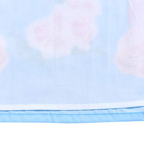 Girls Dress Blue Unicorn Flower Summer Sundress Size 7-8 #TOP6