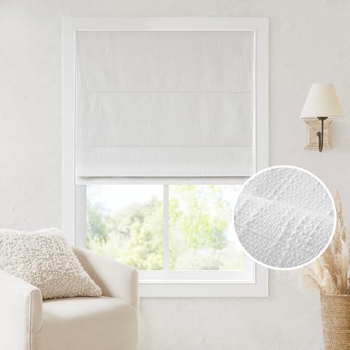 image for Madison Park Cordless Roman Shades, Total Blackout Window Blind Privac