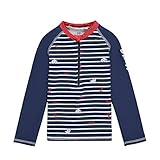 Steiff Jungen UV Shirt Schwimmshirt-Set, Navy, 122