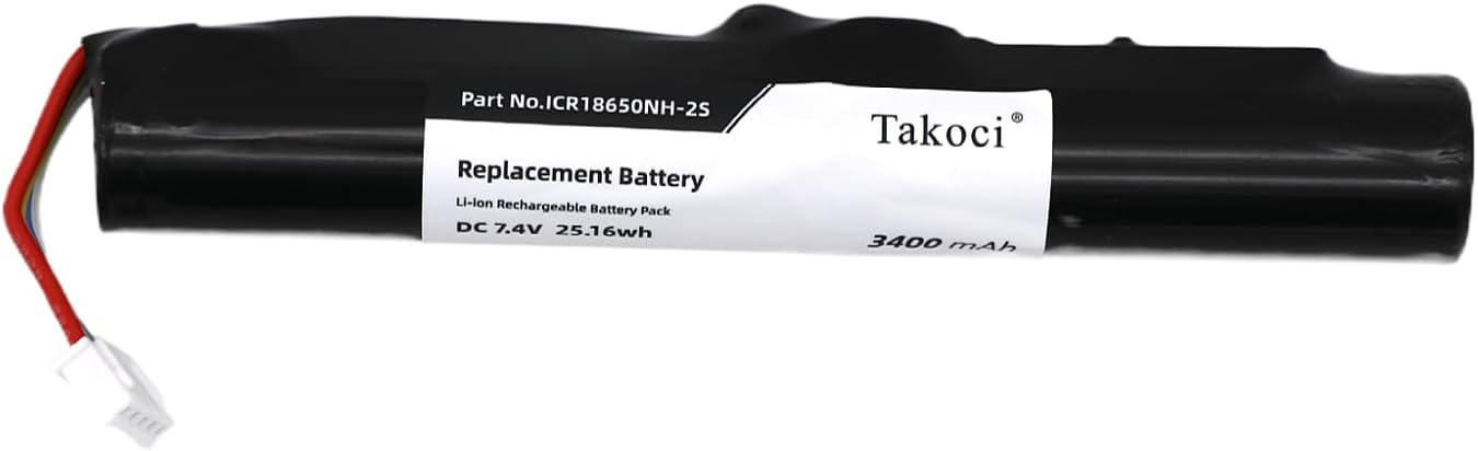 Replacement Battery for B&O BeoLit 15, BeoLit 17, BeoPlay A2, BeoPlay A2 Active,fits Part No J406/ICR18650NH-2S, 7.4V 3400mAh / 25.16Wh