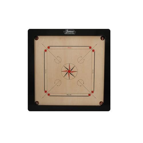 Surco Tournament - Tavoletta Carrom da 12 mm, con monete e attaccante, set completo .HN#GG_634T6344 G134548TY86019