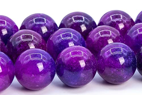 Natural Gemstone Sugilite Purple Jade Beads Round 12Mm Loose Strand 8.0-Inch #TOP6