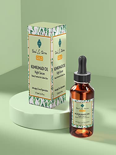 Teal & Terra Kumkumadi Oil (Tailam) For Skin Whitening & Glowing Control Face Pigmentation 30 Ml (Kumkumadi Oil) #TOP4