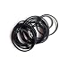 Mixed Square Cassette Tape Belt Machine Recorder Rubber Belt 25/30/35/38/40/45/50/55/60/65MM Assorted Common Belt Repair Rebuild for Repair Maintenance - Black (Packs of 30)