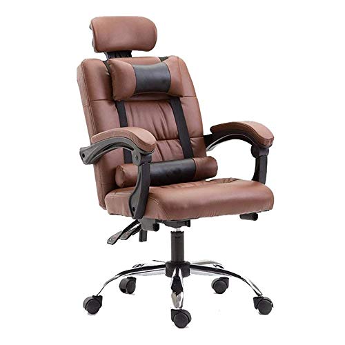 YRYRYW Silla de Oficina Silla de Jefe reclinable de Oficina Silla giratoria Silla de Masaje Reposapiés Ajustable Diseñado ergonómicamente para aliviar la Fatiga física Fácil Movilidad y versatilidad