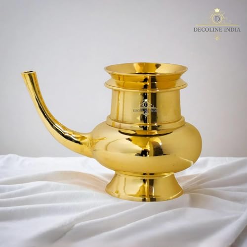 Brass Traditional Kerala Pooja Kindi (7")