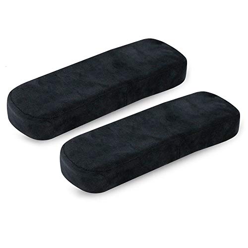 Wei Shang Ergonomische Memory Foam Stuhl Armlehne Pads, Dichte Kissen waschbare Abdeckungen bequem Büro Home Stuhl Arm Rest Abdeckung für Ellenbogen und Unterarme Druck Relief (Stil 3-1 Paar) Cover