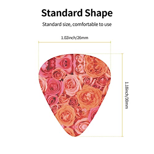 Ensemble de 12 médiators de guitare orange rose rose pour guitare acoustique, guitare électrique, contrebasse, ukulélé - Les Beatles, Paul McCartney, John Lennon, RIngo Starr, George Harrison Ensemble de 12 médiators de guitare orange rose rose pour guitare acoustique, guitare électrique, contrebasse, ukulélé – Image 5