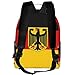 KINGUYSE Flag German Coat of Arms Casual Backpacks Laptop Backpack Carry-on Daypack Sports Travel Rucksack Lightweight Working Bag for Outdoor Hiking Cycling Walking