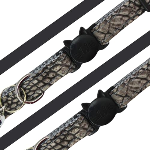 Image of Emily Pets Classic Plaid Cat Collars with Bells - Breakaway Kitten Collar and Adjustable 3.5-6.6in,Cute Kitty Collar for Girl Boy Cats,Pet Gifts,Accessories,Supplies,Stuff (Color May Vary)