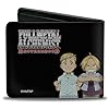 Buckle-Down Aniplex Wallet, Bifold, Fullmetal Alchemist Brotherhood Elric Brothers Before After, Vegan Leather - Image 3