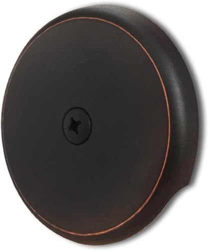 Miniatura 12 de Placa de desagüe de bañera de un solo orificio con tornillos a juego, fácil de instalar, cromado chapado Cromo chapado