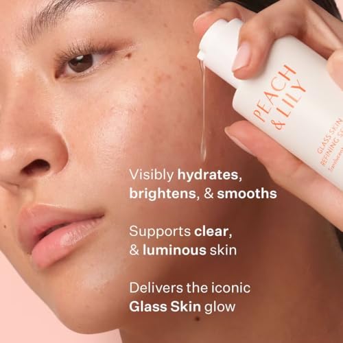 Peach & Lily - Glass Skin Refining Serum for Face (1.35 ounces) - Hyaluronic Acid Niacinamide Serum - Sensitive Skin - Vitamin B3, Peach & Yam, Peptides - Self Care, Vegan, Cruelty Free, Korean Beauty - Image 4