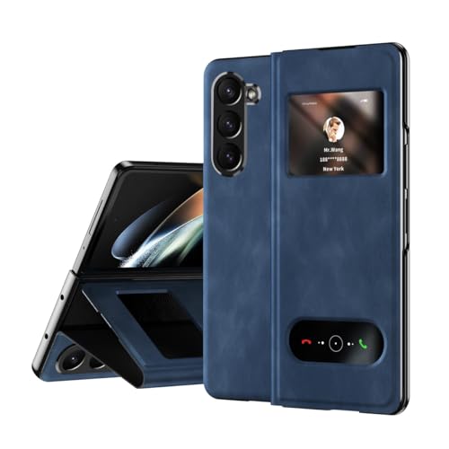 Étui Galaxy Z Fold 6 5G bleu avec béquille intégrée anti-chute