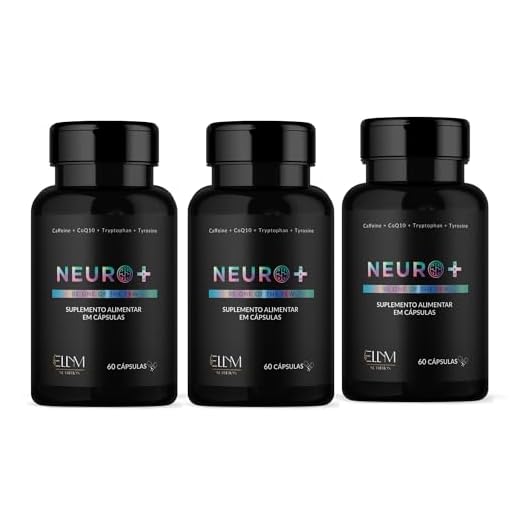 Neuro+ 180 Capsulas ELLYM NUTRITION Nootropicos Multivitaminico Foco Cafeina Magnesio Triptofano Taurina B12 Tirosina
