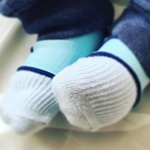 Sock Ons Keep Baby Infant Socks On White 6-12 Months, Model:4