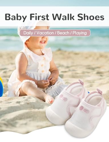 Baby Toddler First Walking Shoes Slip On Soft Sneakers Breathable Mesh Sandals Wide Toe Summer Shoes 6-36 Months4