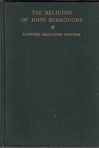 The Religion of John Burroughs B0017AUT2Q Book Cover