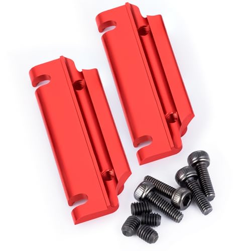 SWX 2Pcs Aluminum Center Sway Bar Mounts 1/8 Scale ARRMA 6S Alloy Roll Bar Retainer Compatible with 1:8 ARRMA Kraton 6S RC Car Upgrade Parts, Replace #AR310854 (Red)