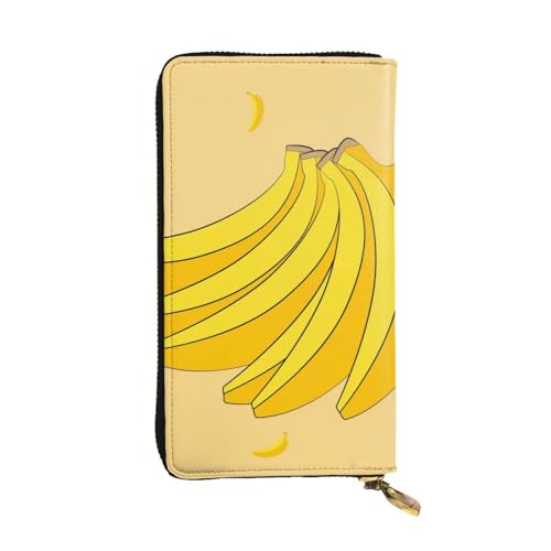 Portefeuille long en cuir fini le désordre dans le sac des femmes