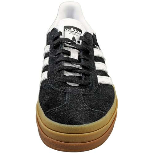 Image of adidas Gazelle Bold W Women's Three Layers Q-Pannel Gum Sole Trainers (Black White, US 9.5)