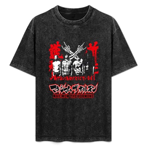 Photo de Maximum The Hormone Heavy Metal Printed T-Shirt Mens Unisex Black Tees M