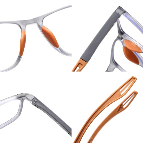 Image of 2 Pack Reading Glasses Blue Light Blocking Anti Glare UV Ray Eyeglasses Men Women Computer Eyewear Eye Protection Reader Aid Lightweight