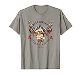Heartbreak Lyrics & Liquor. Vintage Pinup Girl Guitar Art T-Shirt Small