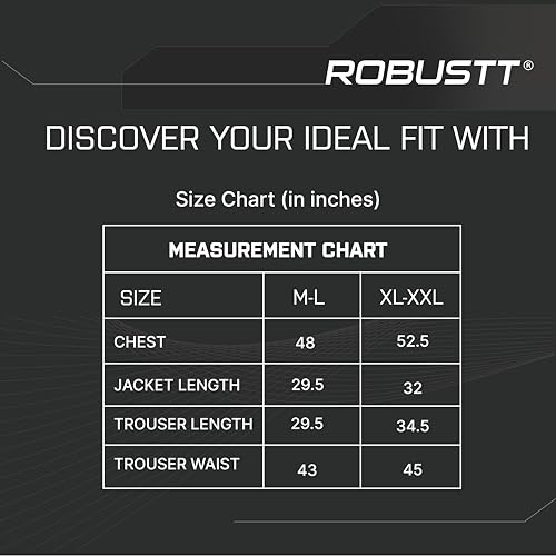 Image of Robustt Pongee Rain Suit for Men or Women (Size- XL to XXL)| Waterproof Rain Coat and Pant Set | Adjustable Hood, Reflective Strips| Lightweight Bike Rain Jacket for Riders| Packable with Storage Bag