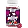Zinc Gummies 50mg per Serving - Extra Strength Immune Support Antioxidant Gummy, Non-GMO & Gluten Free - Best Zinc Supplement for Skin Bone & Heart Health - Chewable Tasty Berry Flavor - 120 Gummies