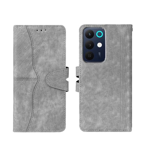 Image of amazon basics Realme 15X 5G Flip Cover | Card Pockets Wallet & Stand | Flip Cover for Realme 15X 5G (Gray)