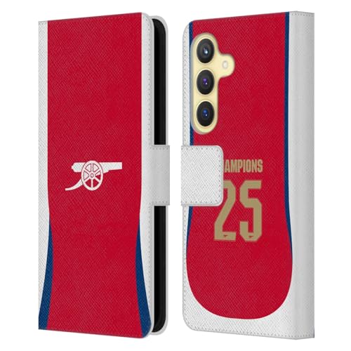 Arsenal FC Étui Portefeuille Cuir Samsung S24 Protection Active au Stade