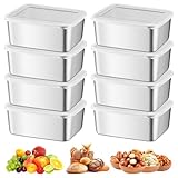 Matériau durable et sain : Fabriquées en acier inoxydable 201, ces boîtes de conservation en acier inoxydable résistent à la rouille, parfaites comme boîte alimentaire acier inoxydable sans danger pour la santé.