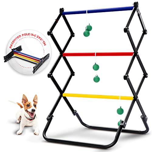 E-Jet Ladder Toss Games, Ladder Ball Set - Instant Setup, Folding System | Outdoor Games For Backyard Lawn Yard Beach Park Tailgate, Black, L24 X W20 X H40 Inch (Eol207402026) #TOP4