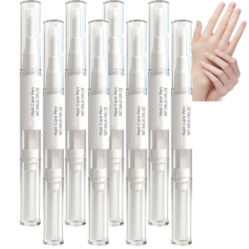 Penna per la cura delle unghie, olio cuticole, olio nutriente assorbimento rapido unghie siero riparatore unghie secche penna manutenzione quotidiana siero idratante unghie mani piedi (8 pezzi)
