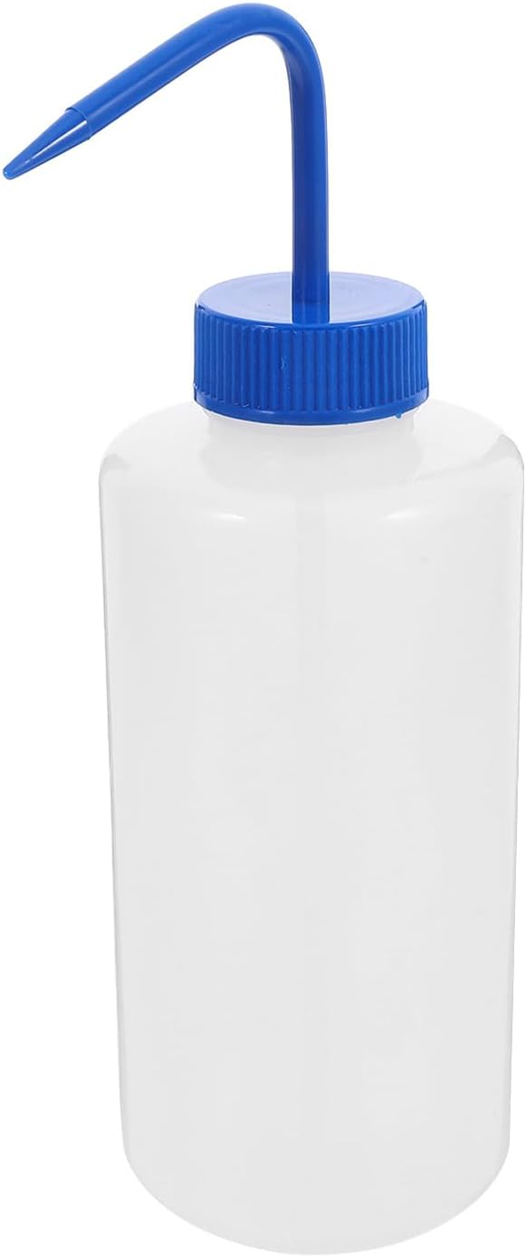 1000ml Blue Cap Wash Bottle Lab Squeeze Bottle Eyelash Cleaning Leakproof Tattoo Water for Professional and Laboratory Use