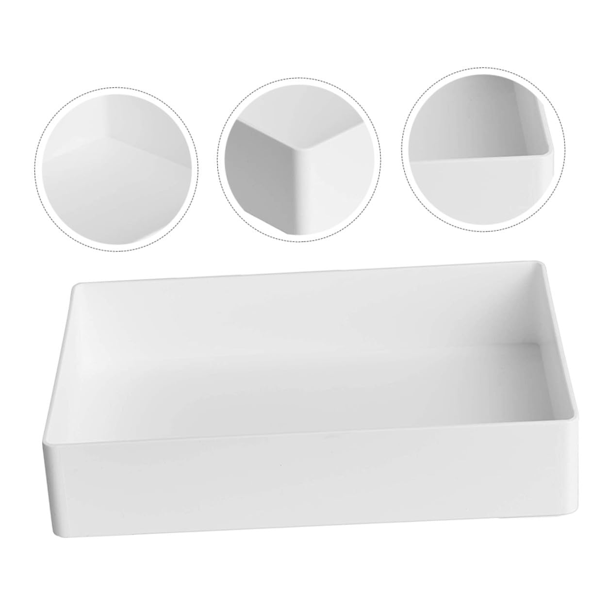 Bandeja de Laboratorio Resistente a Químicos de Polipropileno Blanco y Fácil Limpieza para Organizar Pequeños Consumibles E Instrumentos