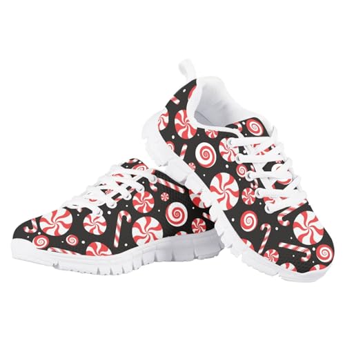 PinUp Angel Girls Lightweight Lace Up Sneakers Tennis Shoes Adorable Cute Graphic Walking Shoes2