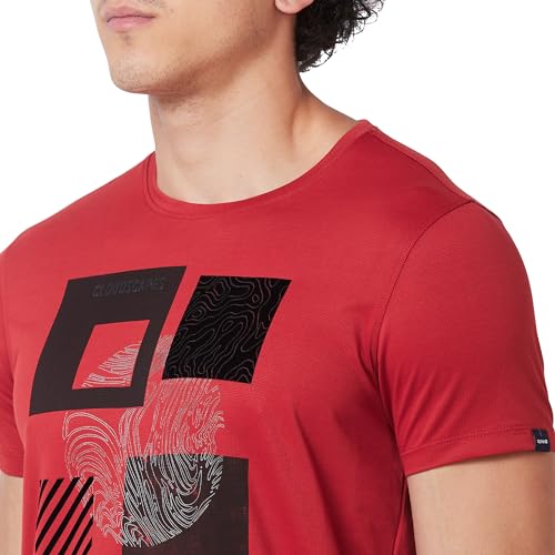 Image of Spykar Men's Slim Fit Round Neck Half Sleeve Solid Casual T-Shirt