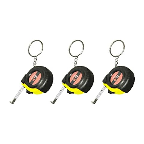 Pangmao Mini Tape Measure 100cm 3ft Small Key Chain Mini Metal Retractable Tape Measuring,Metric and Inch (3) Cover