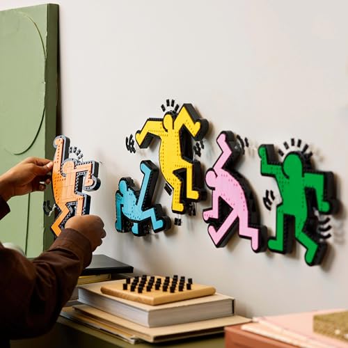Image of LEGO Art Keith Haring - Dancing Figures Living Room Decor 31216 Building Blocks for 18+ Gift