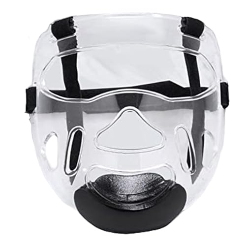 Equipo de combate de taekwondo, protector facial de lucha libre resistente a impactos, protector facial transpirable y desmontable con acolchado de espuma para taekwondo, combate, sanda y karate.