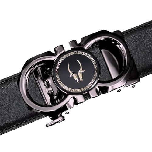 Image of WildHorn Men's Genuine Leather Belt for Men| Premium Auto-Lock Buckle | Adjustable up to 48 inch | Formal & Casual Wear | Micro-Adjust Fit | Including Stylish Gift Box