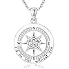 Compass necklace for women925 sterling silver necklaceid be lost without you necklace with rose box birthday birthstone jewelrychristmas gifts for womengraduation gifts for her  urban country home decor